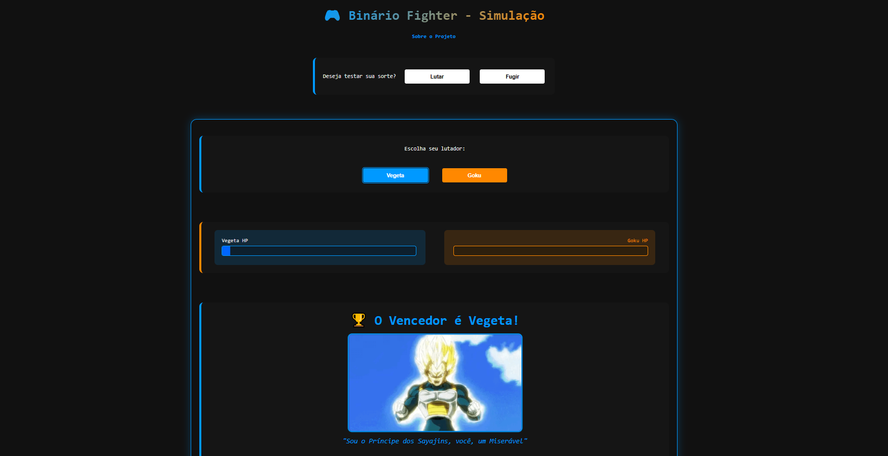 Projeto Front-End - Binário Fighter